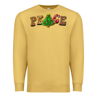 Antique Gold christmas peace Premium Sweatshirt - BarkalooDesign