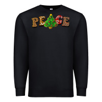 Black christmas peace Premium Sweatshirt - BarkalooDesign