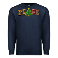 Navy christmas peace Premium Sweatshirt - BarkalooDesign