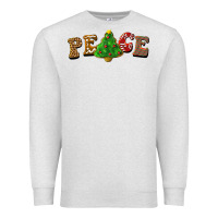 Oatmeal Heather christmas peace Premium Sweatshirt - BarkalooDesign