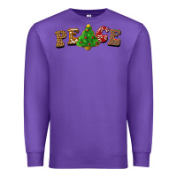 Purple christmas peace Premium Sweatshirt - BarkalooDesign