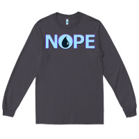 Smoke NOPE  Blue Magic  Island Mana Symbol Long Sleeve Tee - trangStudio