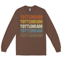 Chestnut Retro Vintage Tottenham London Long Sleeve Tee - trangStudio
