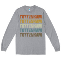 Heather Grey Retro Vintage Tottenham London Long Sleeve Tee - trangStudio