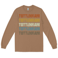 Toasted Coconut Retro Vintage Tottenham London Long Sleeve Tee - trangStudio