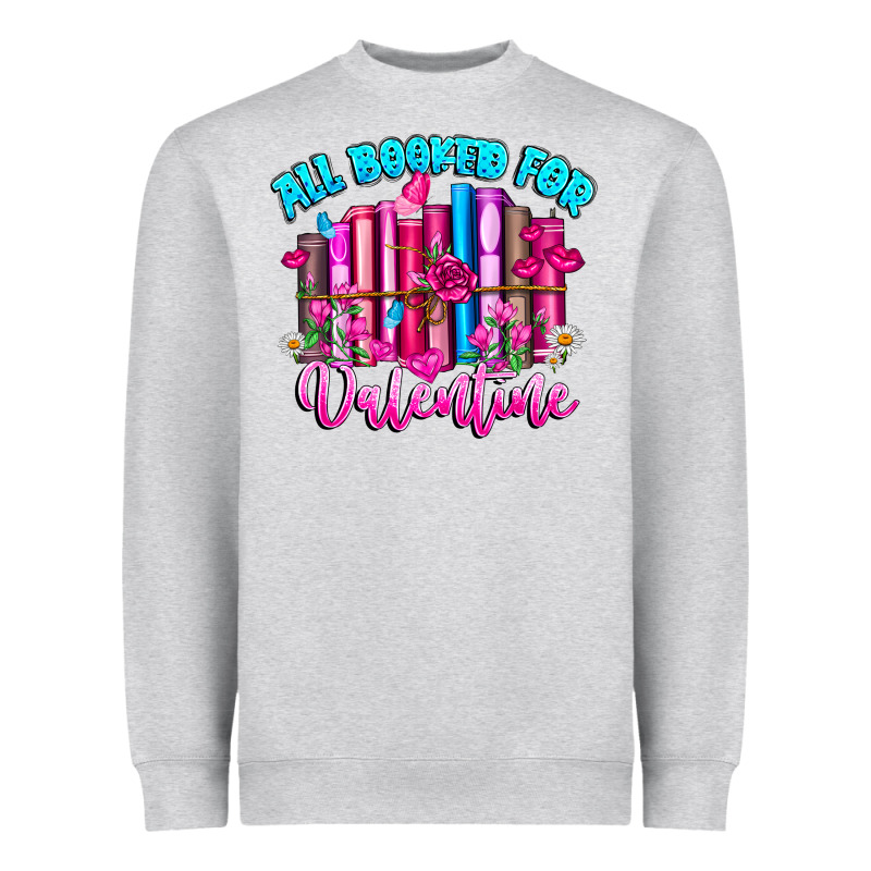 All Booked For Valentines Heavyweight Sweatshirt by CowhideDigitalArt | Teevron