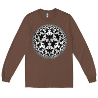 Chestnut M.C. Escher Circle Limit IV Long Sleeve Tee - trangStudio