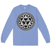 Colony Blue M.C. Escher Circle Limit IV Long Sleeve Tee - trangStudio