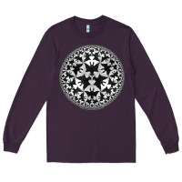 Plum M.C. Escher Circle Limit IV Long Sleeve Tee - trangStudio