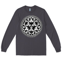 Smoke M.C. Escher Circle Limit IV Long Sleeve Tee - trangStudio