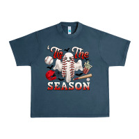 Midnight Navy tis the season baseball halloween Urban Heavy Tee - CowGirlArtShop