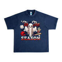 Navy tis the season baseball halloween Urban Heavy Tee - CowGirlArtShop