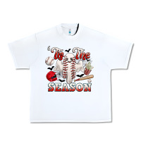 White tis the season baseball halloween Urban Heavy Tee - CowGirlArtShop