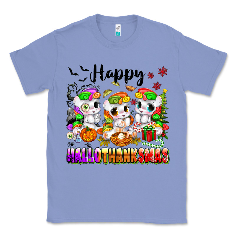 Happy Hallothanksmas Unicorns Classic Tee by texasbilliewilder | Teevron