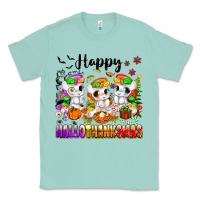 Seafoam happy hallothanksmas unicorns Classic Tee - texasbilliewilder