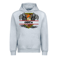 Heather Grey custom name race flag and race equipment Urban Hoodie - AdoDesignShop