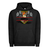 Pigment Black custom name race flag and race equipment Urban Hoodie - AdoDesignShop