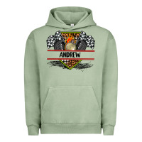 Pigment Oil Green custom name race flag and race equipment Urban Hoodie - AdoDesignShop