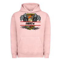 Pigment Salmon custom name race flag and race equipment Urban Hoodie - AdoDesignShop
