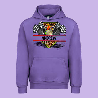 Custom Name Race Flag And Race Equipment Urban Hoodie Designed By Adodesignshop