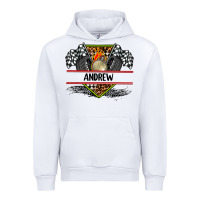 White custom name race flag and race equipment Urban Hoodie - AdoDesignShop