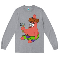 Heather Grey patrick the star gift Long Sleeve Tee - trangStudio