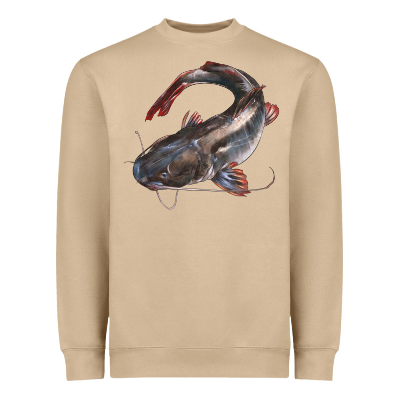 Catfish Illustrations Heavyweight Sweatshirt by LillyAllenDesigns | Teevron