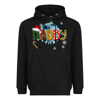 Black daddy claus christmas Heavyweight Hoodie - BarkalooDesign