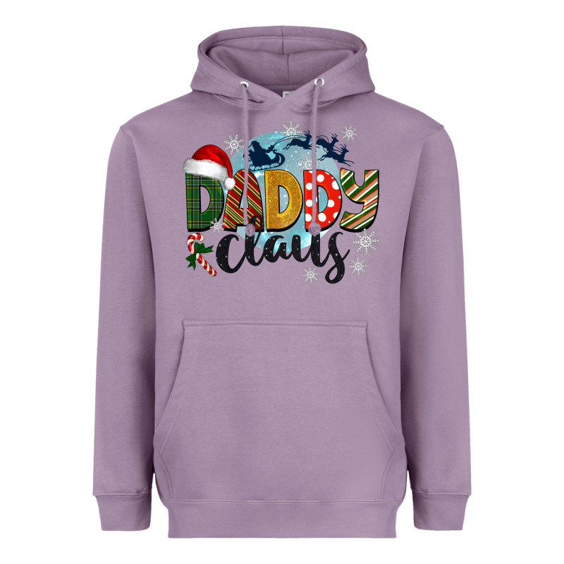 Daddy Claus Christmas Heavyweight Hoodie by BarkalooDesign | Teevron