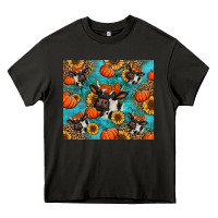 Asphalt autumn pumpkins holstein cow Heavy Core Tee - Jasminsmagicworld