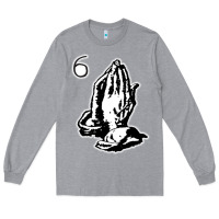 Heather Grey 6IX GOD gift Long Sleeve Tee - trangStudio