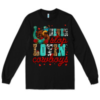 Black never stop lovin cowboys olivia Long Sleeve Tee - OliviaCreatesArt