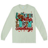 Matcha never stop lovin cowboys olivia Long Sleeve Tee - OliviaCreatesArt