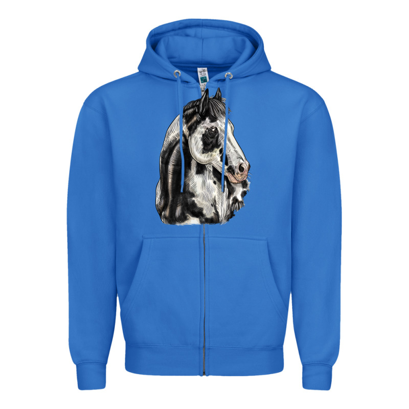 Paint Horse Zipper Hoodie by LillyAllenDesigns | Teevron