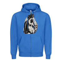 True Royal paint horse Zipper Hoodie - LillyAllenDesigns