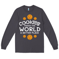 Smoke funny cookie lover baking cookies baker candy gift Long Sleeve Tee - trangStudio