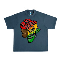 Midnight Navy black history is world history Urban Heavy Tee - CowGirlArtShop