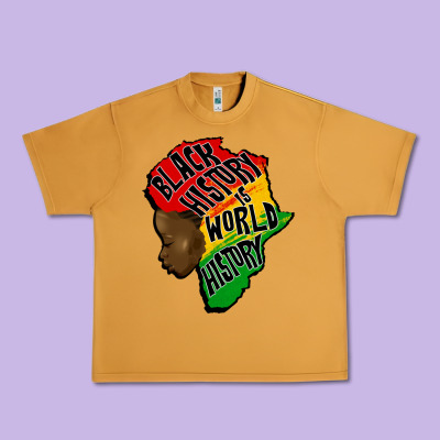 Black History Is World History Urban Heavy Tee Designed By Cowgirlartshop
