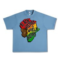 Pebble Blue black history is world history Urban Heavy Tee - CowGirlArtShop