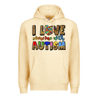 Pina Colada i love someone with autism Premium Hoodie - LillyAllenDesigns