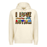 Sandshell i love someone with autism Premium Hoodie - LillyAllenDesigns