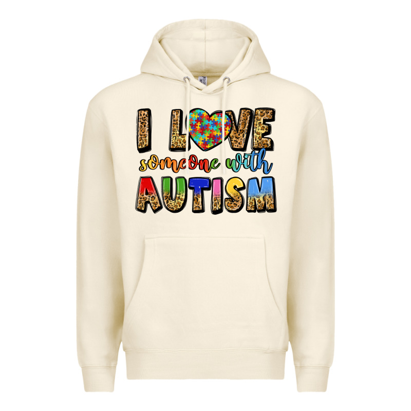 I Love Someone With Autism Premium Hoodie by LillyAllenDesigns | Teevron