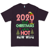 Plum 2020 First Christmas With My Hot New Wife Premium Tee - Bettercallsaul