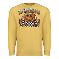 Antique Gold tis the season football smiley face Premium Sweatshirt - BarkalooDesign