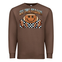 Chestnut tis the season football smiley face Premium Sweatshirt - BarkalooDesign