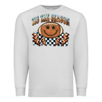 Dove Grey tis the season football smiley face Premium Sweatshirt - BarkalooDesign