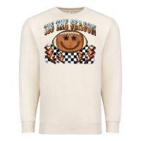 Sandshell tis the season football smiley face Premium Sweatshirt - BarkalooDesign