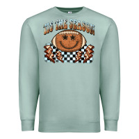 Seafoam tis the season football smiley face Premium Sweatshirt - BarkalooDesign
