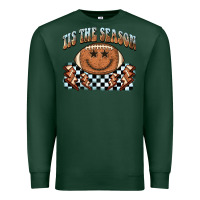 Sports Green tis the season football smiley face Premium Sweatshirt - BarkalooDesign