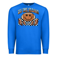 True Royal tis the season football smiley face Premium Sweatshirt - BarkalooDesign